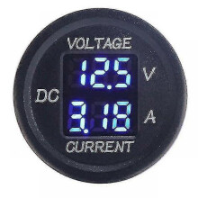 Dc 9v To 48v 0-10a Digital Voltage Ammeter Led Display for 12v 24v Electric Motorcycle