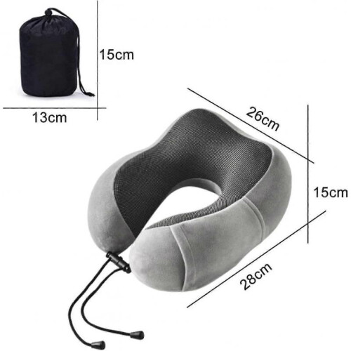 Travel Pillow, Travel Or Flight Memory Foam Neck Pillow, Ergonomically Designed Neck Support Pillow 2