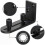 New Sliding Barn Door Floor Guides Adjustable Stay Roller Hardware Kit,black 3