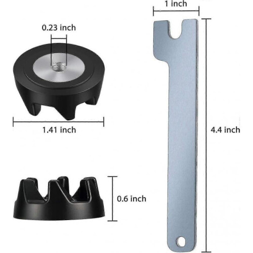 5 Packs 9704230 Blender Coupler Blender Coupling Replacment Parts with 1 Wrench Compatible 1