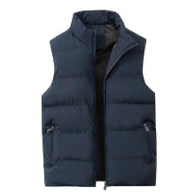 (4XL, Navy blue) Men's Lightweight Packable Puffer Down Vest Sleeveless Quilted Jacket Coat