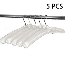 5 Pack Satin Padded Hangers-black