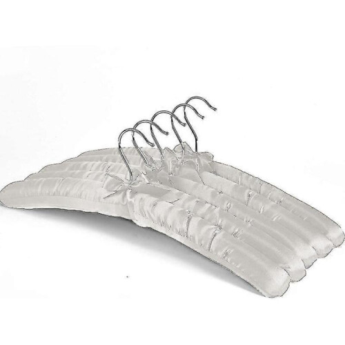 5 Pack Satin Padded Hangers-black 1