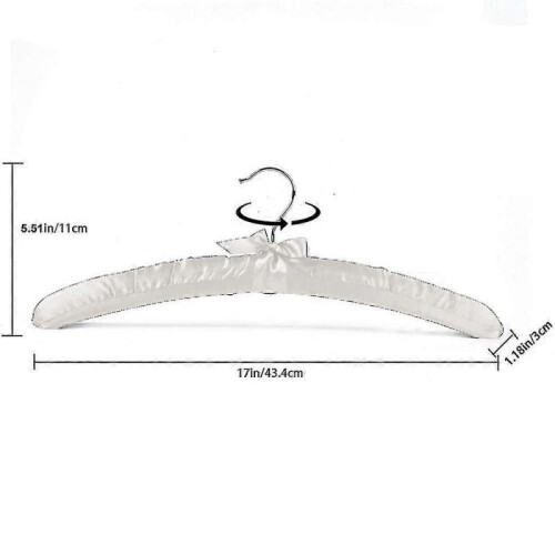 5 Pack Satin Padded Hangers-black 2