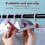4 Pack Foldable Hangers Portable Plastic Hangers Foldable Hanger 360 Rotatable Non-slip Foldable 5
