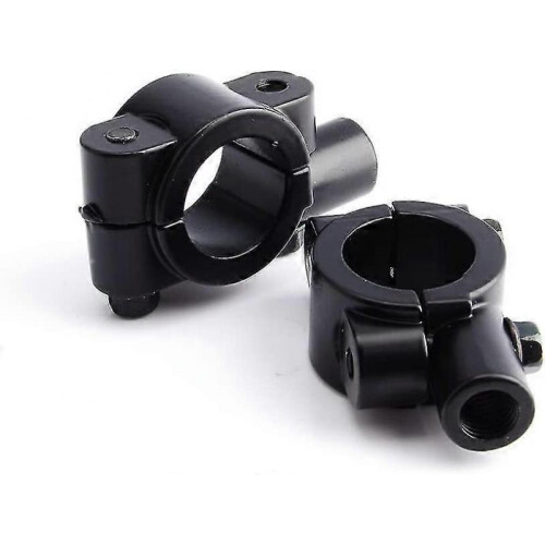 2 Pcs Motorcycle Handlebar Mirror Bracket, Keenso Universal 7/8" Handlebar Mirror Clamps 1