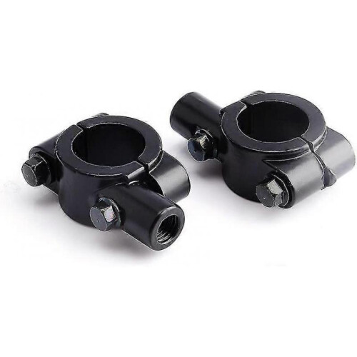 2 Pcs Motorcycle Handlebar Mirror Bracket, Keenso Universal 7/8" Handlebar Mirror Clamps 2