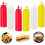 Sauce Bottle with Cap Condiments Squeeze 250ml Plastic Bottle for Mustard, Seasonings 1