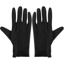 Moisturizing Eczema Cotton Gloves. 12 Pairs Black Cotton Gloves for Dry Hands