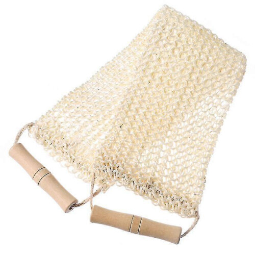 Sisal Back Scrubber Reusable Exfoliating Back Massage Brush for Shower