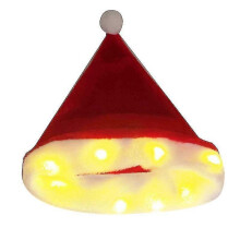 Santa Hat Led Light Glowing Christmas Hat for Christmas Costume Props Party Decoration Xmas Hat Holiday Parties (Warm White)