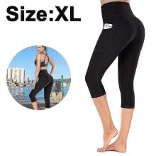 1 Pcs High Waisted Yoga Pants Workout Capris Leggings with Pockets