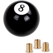 Car Gear Shift Knob, Lmell Black 8 Ball Billiard Acrylic Gear Lever Shift Knob Gift