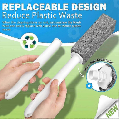 Pumice Stone Toilet Bowl Cleaner - Cleaning Stones Refills (4 Pack) 1