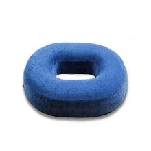 (Blue) Coccyx Pain Relief Memory Foam Ring Chair Seat Cushion Pillow