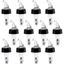 12 Pack Automatic Measured Bottle Pourer, 1 Oz White