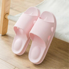(Pink, 36-37) Thick Platform Slippers Eva Sandals Leisure Men Ladies Indoor Anti-slip Shoes