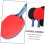 Butterfly Table Tennis Racket Pingpong Paddle Doublesided Wood Red 3