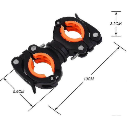 Bicycle Flashlight Holder, 360 Rotation, Mountain Bike Led Flashlight Holder, Mounting 1