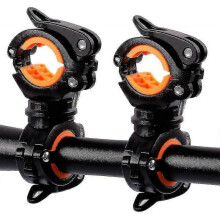 Bicycle Flashlight Holder, 360 Rotation, Mountain Bike Led Flashlight Holder, Mounting