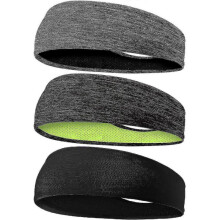 (Combination 1) Men's Headbands, 3 Pack Sweat Workout Headbands For Men, Sport Cooling Headbands