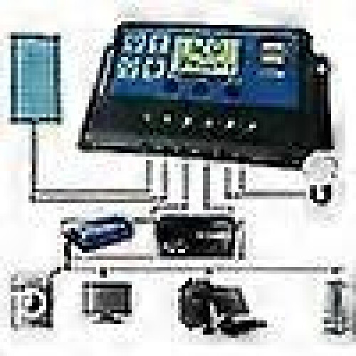 (40A) Solar Panel 10a 20a 30a Battery Controller Charge Lcd Display Regulator 12v/24v 1