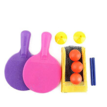 1 Set Mini Portable Tabletop Table Tennis Pong Board Game Set Toy Rackets Net for Kids Children