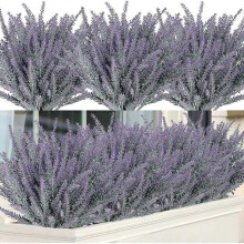 Artificial Flowers, 12pcs Fake Outdoor Uv Resistant Plants