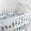 (White Gray Rice) Sofa protector pillow for baby soft knot design 5