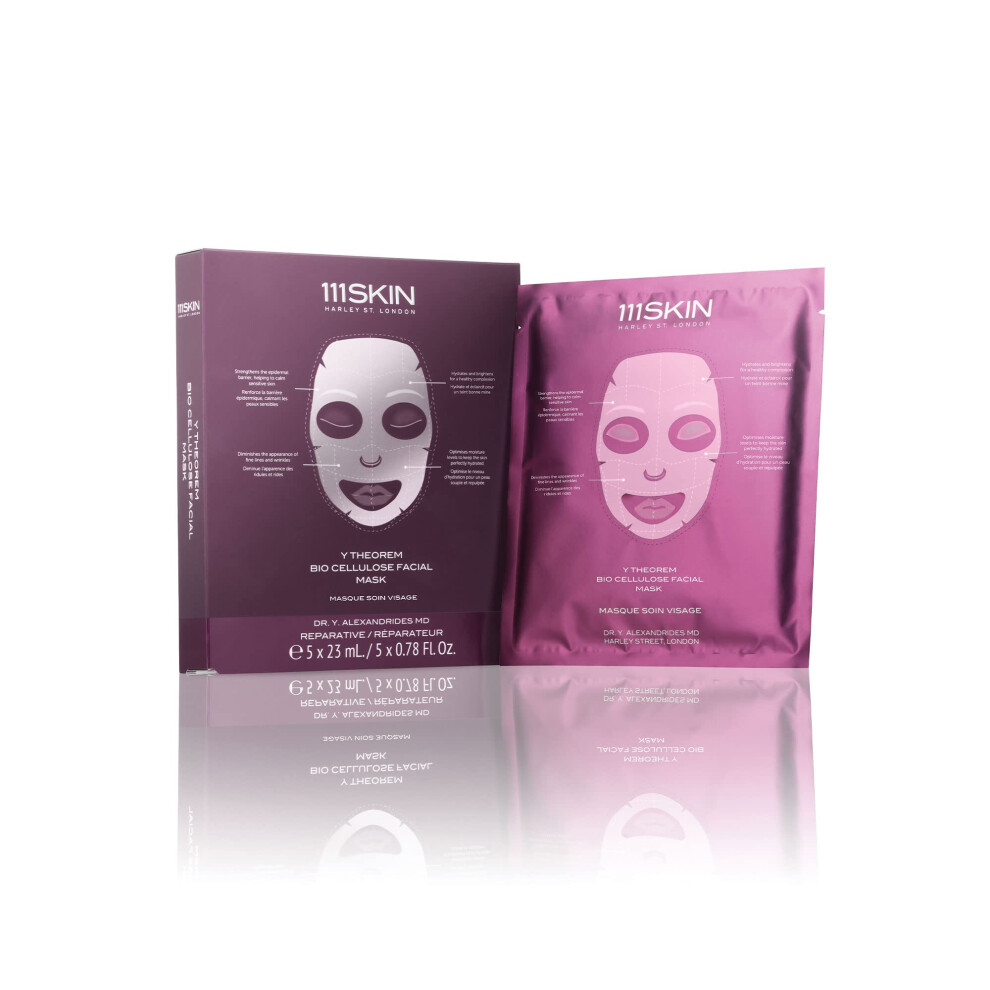 111Skin Y Theorem Bio Cellulose Facial Mask 5X23ml/0.78Oz