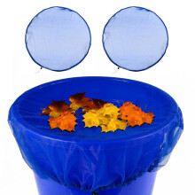 Pack of 2 Rain Butt Net, Adjustable Mesh Cover for Rain Barrel, 37.4 Inch Nylon (Blue) Ref: 5211