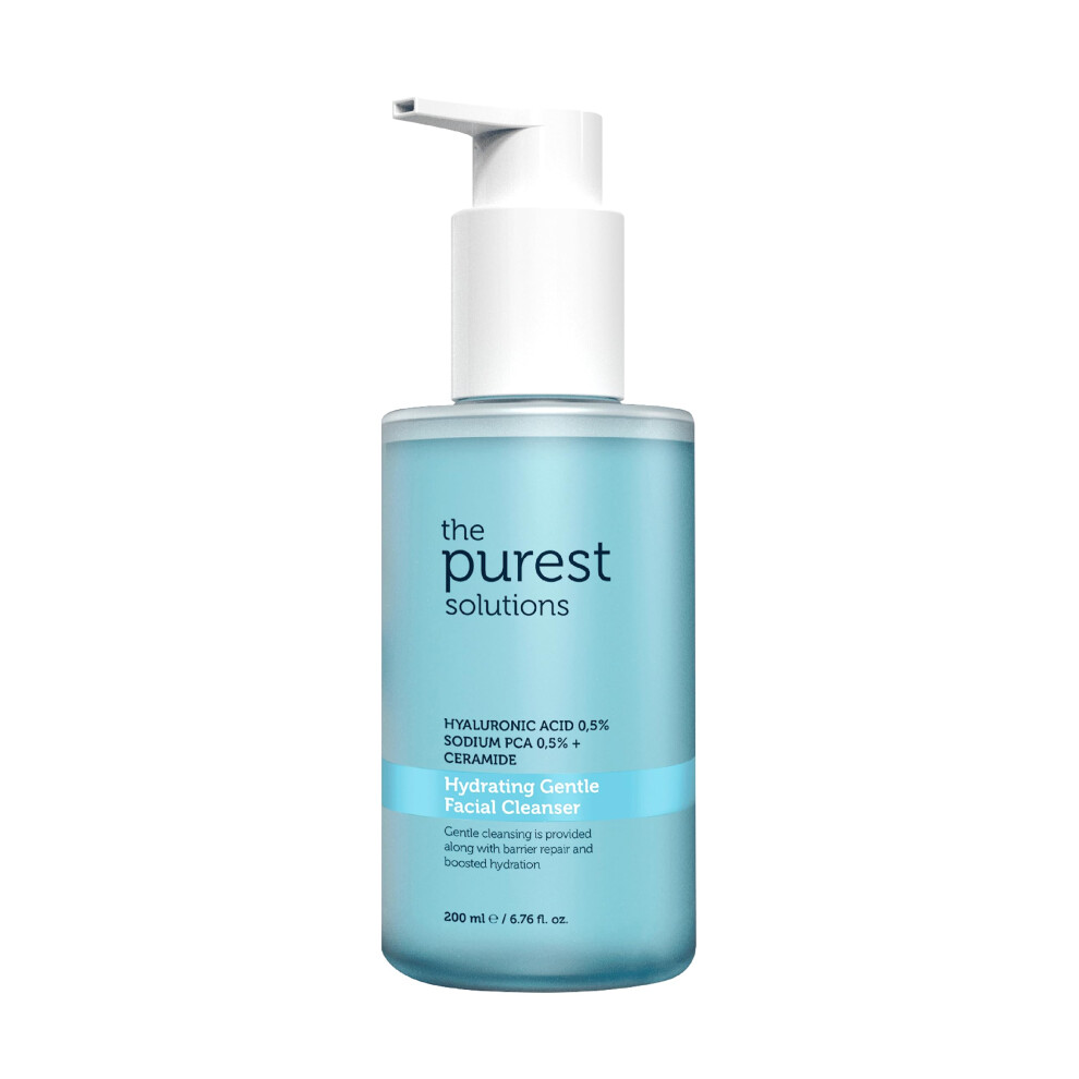 The Purest Solutions Hydrating Gentle Facial Cleanser (0.5% Hyaluronic Acid & 0.5% Sodium Pca Ceramide) - Exfoliating Salicylic Acid Cleanser For