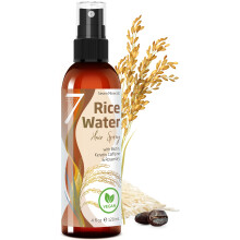 NOWOSC Fermentowana woda ryzowa na porost wlosw - z dodatkiem rozmarynu, biotyny, kofeiny, keratyny, weganski, nietlusty spray, naturalnie grubs