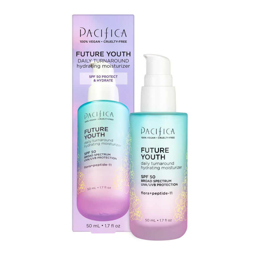 Photos - Cream / Lotion Pacifica Beauty Future Youth Daily Turnaround Hydrating Moisturizer SPF 50 Broad Spectrum UVAUVB Sun Protection Sunscreen F