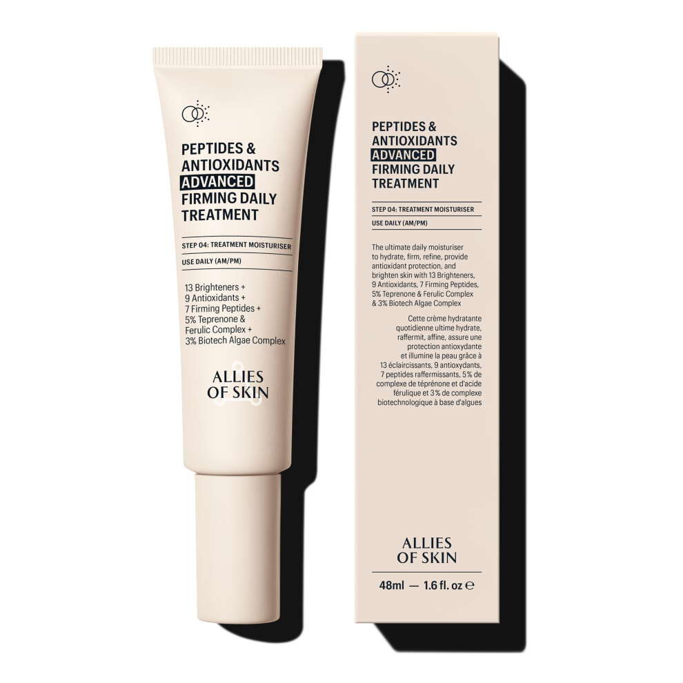 Allies Of Skin Peptides & Antioxidants Advanced Firming Daily Treatment With 13 Brighteners 9 Antioxidants 7 Firming Peptides 5% Teprenone & Feruli