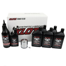Klotz 20W/50 Kit de cambio de aceite de motor sinttico para Evolution Sportster 1986-2022 Lubricante de la cadena de la cadena primaria 1 Filtro de