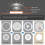 Living And Home 18W LED Ceiling Light, 6500K 5