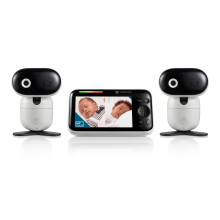 Motorola Baby PIP1610 HD - Baby monitor video motorizzato da 5"" con 2 telecamere Montaggio a parete Portata 300 m Monitoraggio audio bidirezional