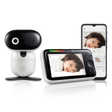 Baby monitor Motorola PIP1610 HD Connect - Baby monitor video WiFi da 5"" con fotocamera, montaggio a parete, smartphone 1080p, app per la cameret