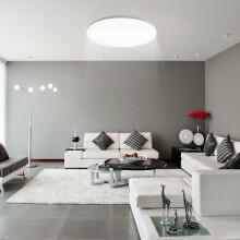 24W LED Round Ceiling Light with Remote Control, 3000K-6500K Dimmable