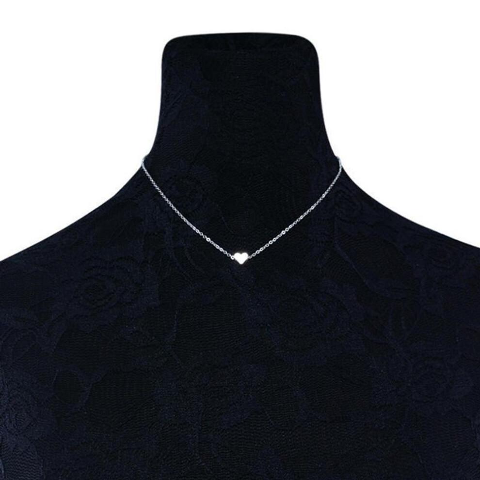 (silver) Fashion Moon Leaf Pendant Necklace Women Holiday Beach Statement Necklace Jewelry