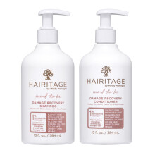 Hairitage Biotin Damage Repair Shampoo- und Conditioner-Set  Verdickung + Volumen  Biotin-Rizinusl + Reisprotein  sulfatfrei + farbsicher  Tiefe