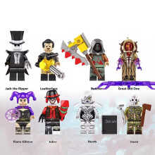 (8PCS Halloween - A) 33PCS Halloween Minifigures Building Blocks Toy Fit Lego