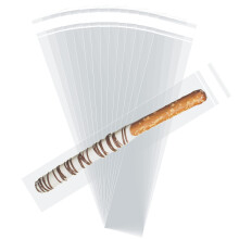Morepack Self Sealing Cellophane Bags,2x10 Inches 100 Pcs Clear Pretzel Rod Bags, Resealable Bag for Packaging ICY Candy Popsicle,Gifts, Favors, Produ