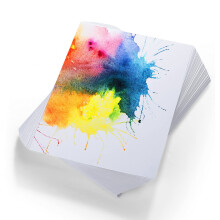 TecUnite 60 ark Akvarel Papir Pad Bulk Art Hvid Cold Press Malepapir til Brn Akvareltegning Student Kunstner (9 x 12 Tommer Cold Press)