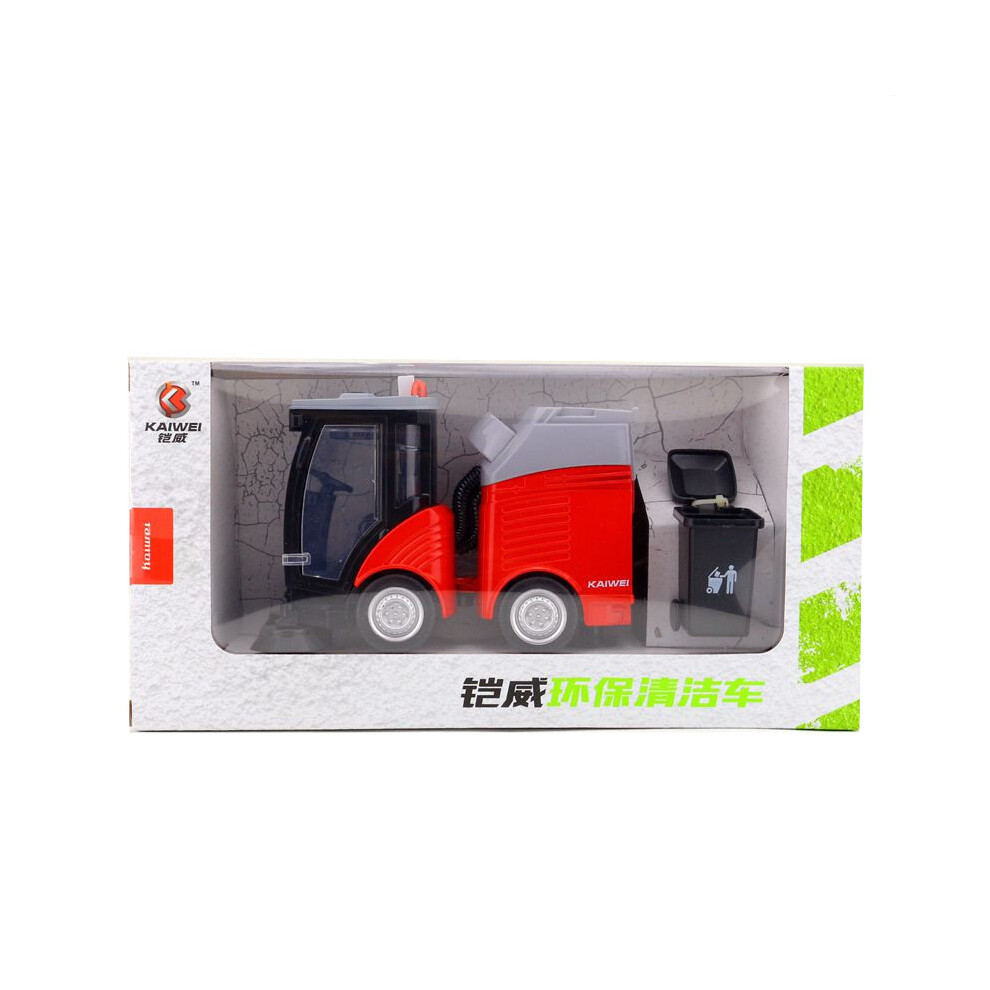 (Red) Truck Childrens Garbage Car Model Alloy Toy With Inertia For Control Collectors-image-OPC-PJ5XR2S-NEW