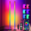 2PCS RGB Floor Lamp LED Corner Light Standing Remote DJ Music Sync Bluetooth App 1