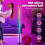 2PCS RGB Floor Lamp LED Corner Light Standing Remote DJ Music Sync Bluetooth App 2