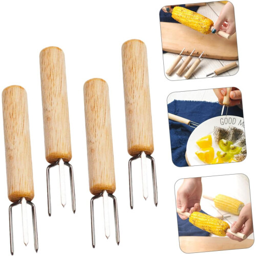 corn fork grill grate for skewers BBQ accessories stainless steel rust 2