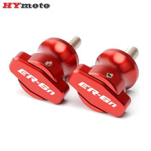 Bobines de bras oscillant et vis de béquille arrière pour moto Kawasaki Er-6n, curseurs en aluminium